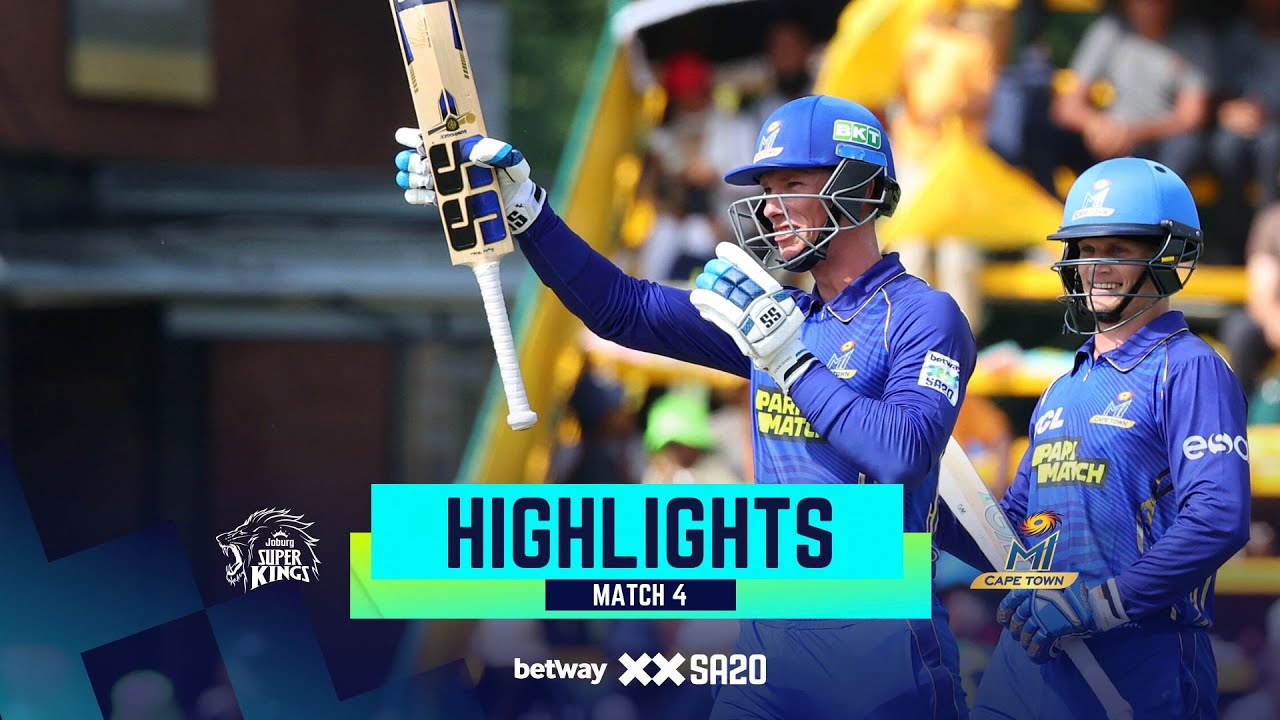 Betway SA20 | Match 4 #JSKvMICT | Joburg Super Kings v MI Cape Town Highlights