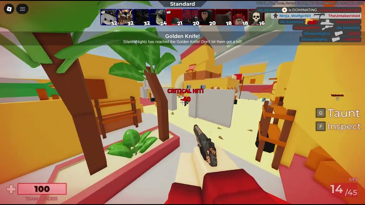 Road to Level 200 in Roblox Arsenal Part 4