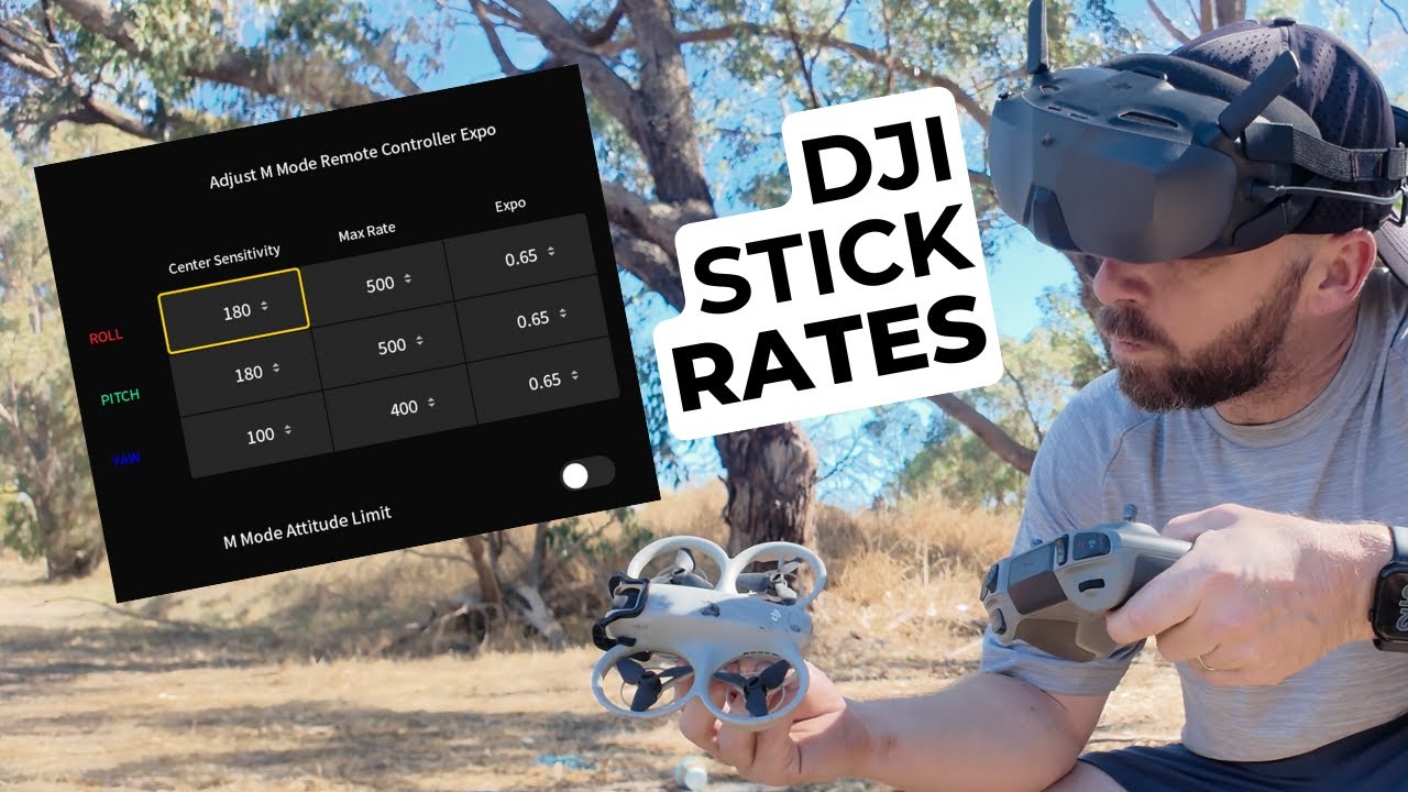 DJI Neo: Manual Stick Rates for FPV Acro