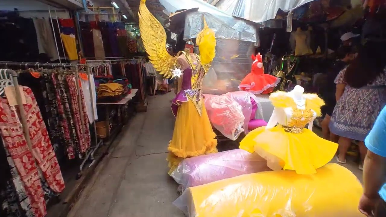 Walking Tour in Phahurat Market , Bangkok Thailand FEB 2023