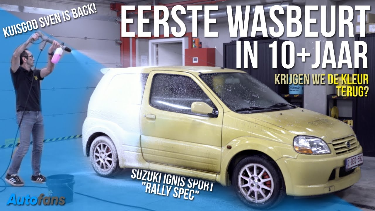 Eerste wasbeurt in 10+ jaar voor deze Suzuki Ignis Sport | AUTOGLANS