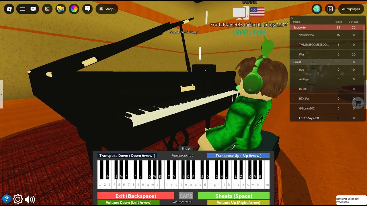 Today I am going to play this piano game