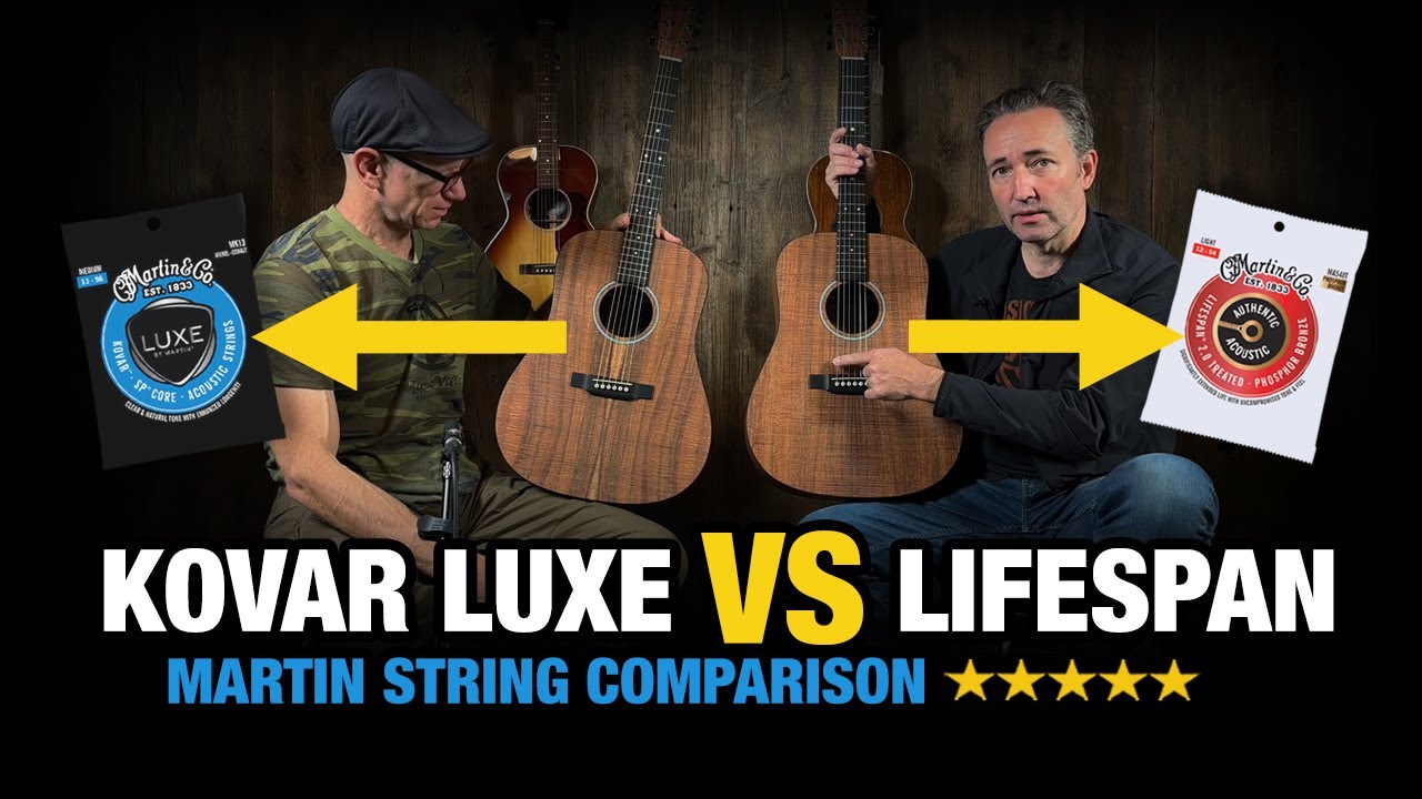 Martin String Comparison: Kovar Luxe vs Lifespan Guitar Strings