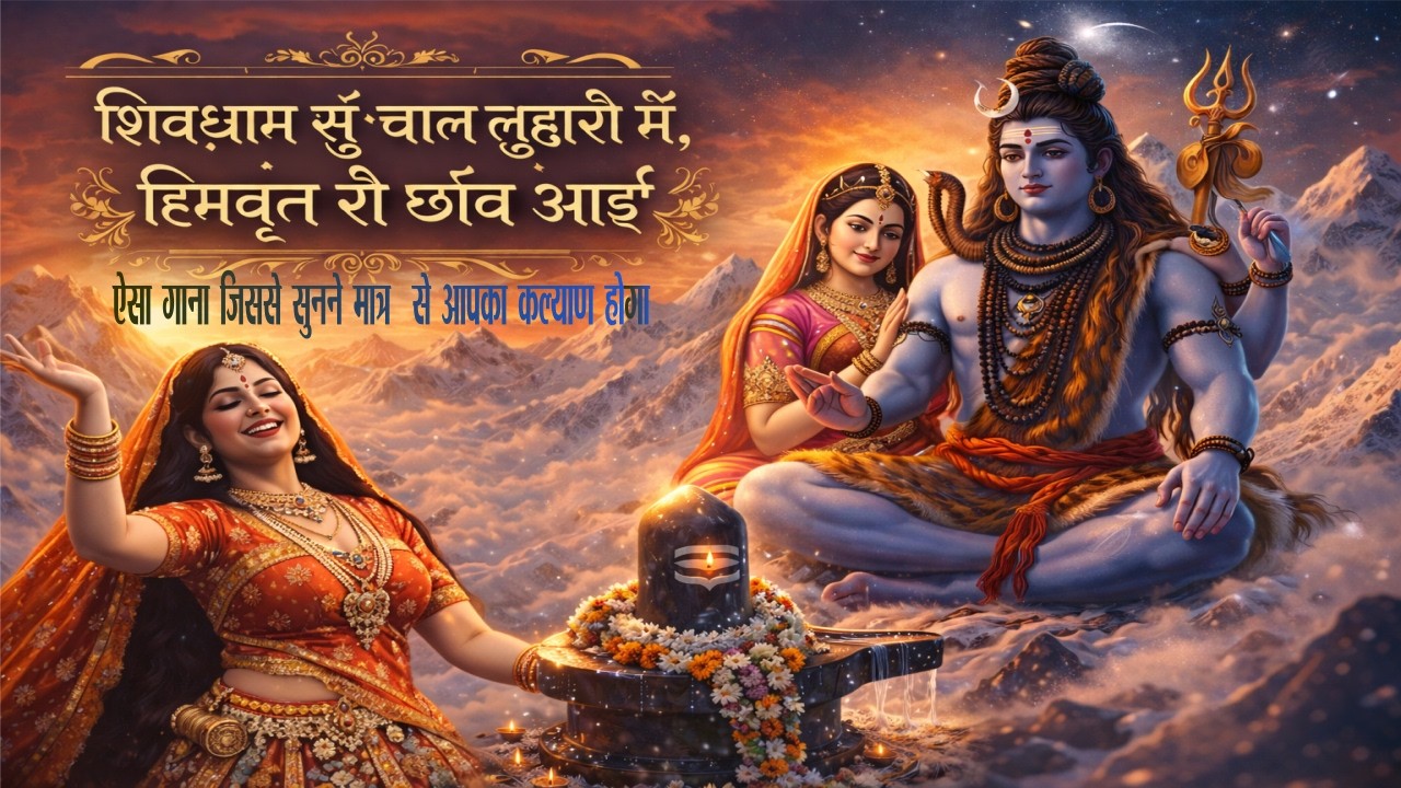 शिवधाम  सूँ चाल लुहारी में, हिमवंत री छाँव आई, #shiv #shiva