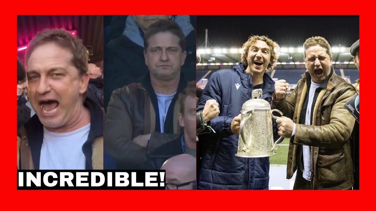 Gerard Butler | 2024 | INCREDIBLE! Pumped up Gerry's MIND-BOGGLING time at Scotland rugby match win!