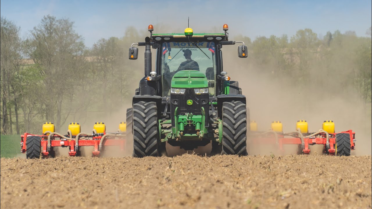 Planting corn 2020 - John Deere 8320R & Vaderstad Tempo L 12 rows