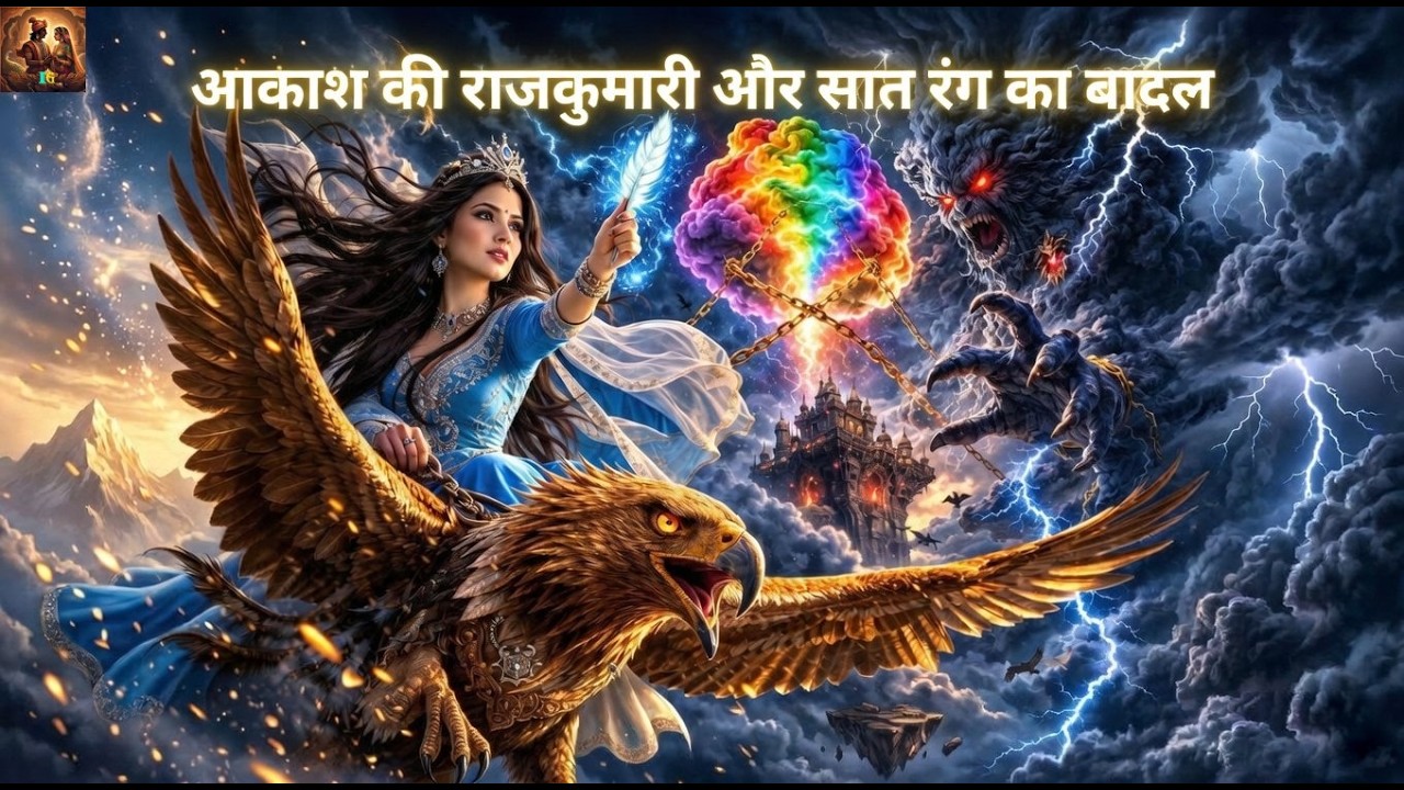 Akash Ki Rajkumari Aur Saat Rang Ka Baadal | Episeode 1 | Magical Fantasy Story | IndianGatha