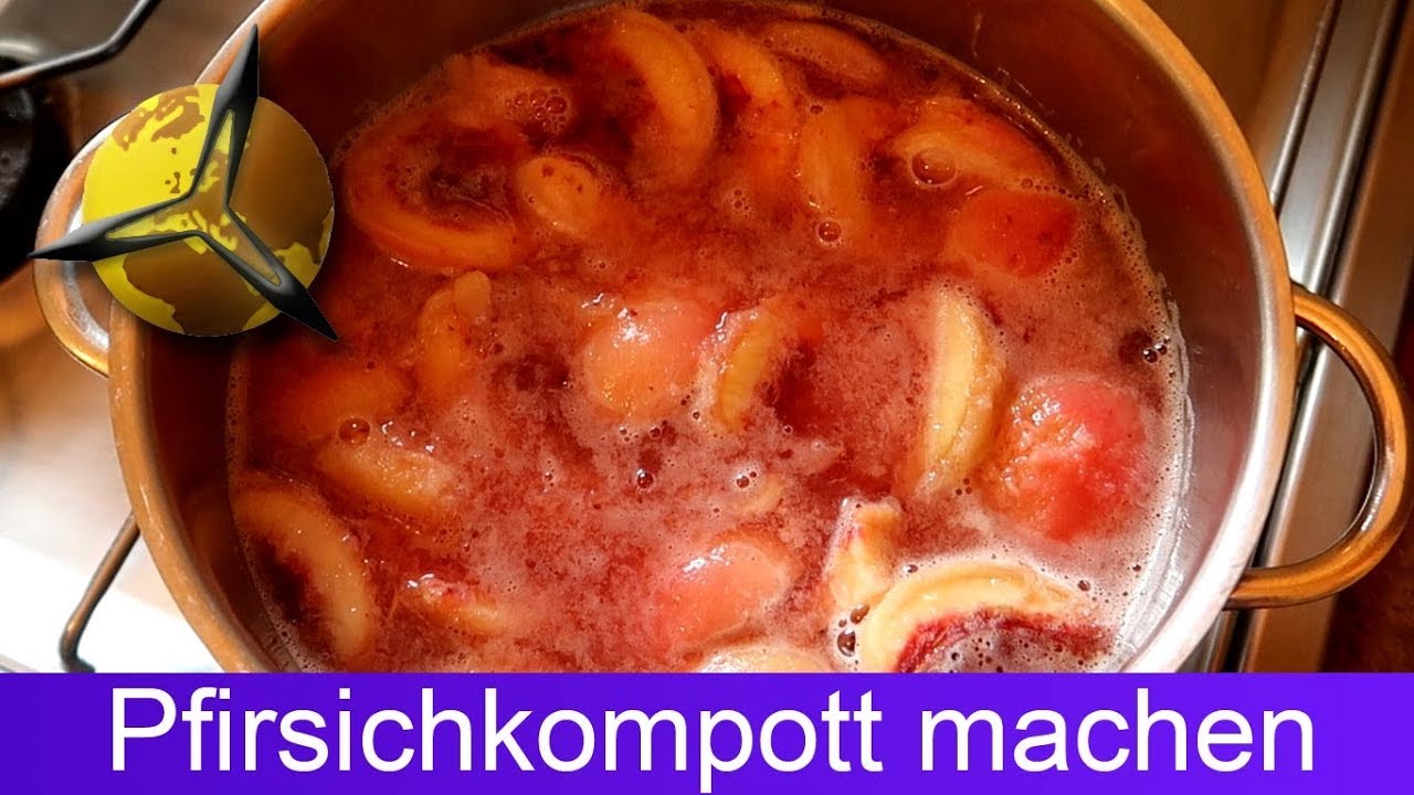 Pfirsiche einkochen: Pfirsichkompott selber machen