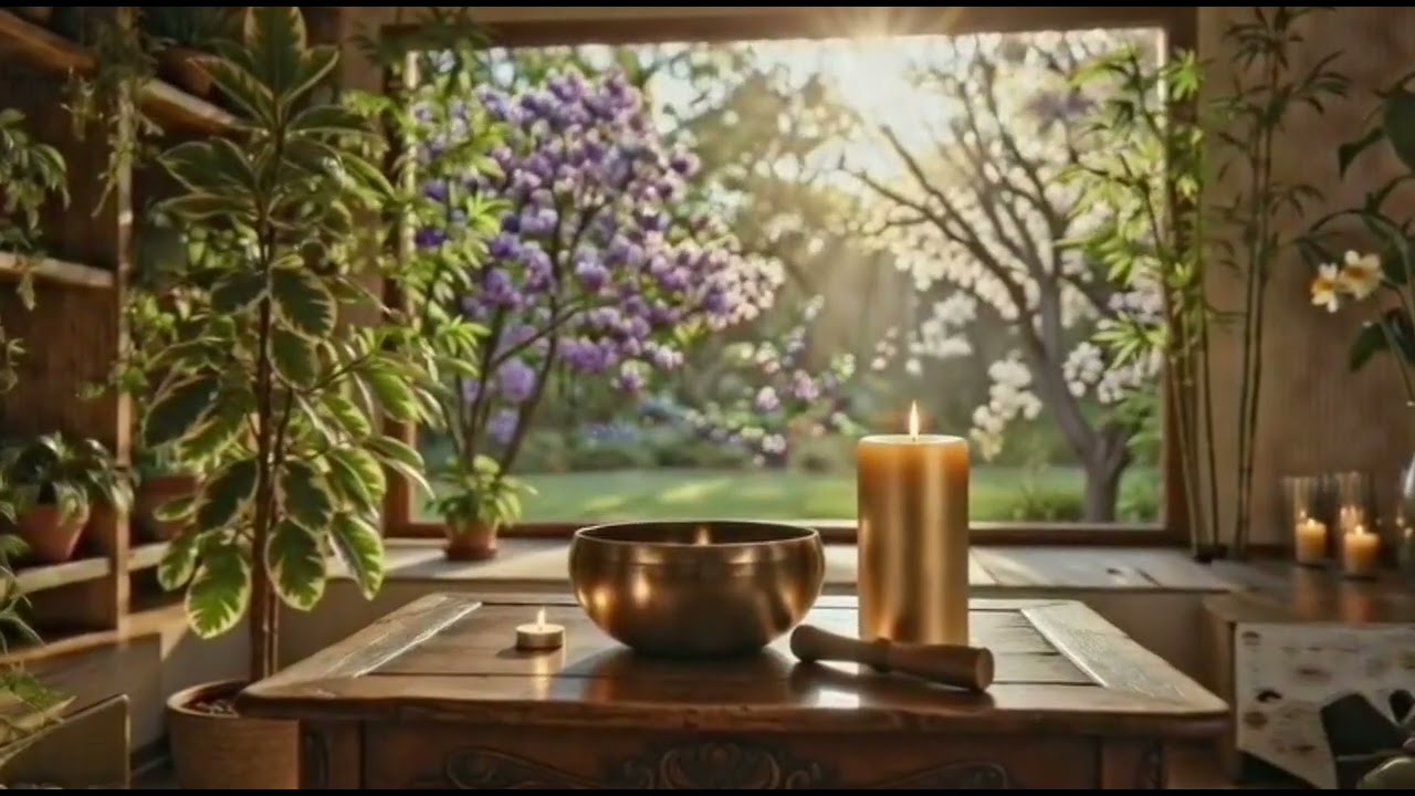 Relaxing Music for Stress Relief | Calm and Meditation| Spring Sounds | 396Hz Healing  Frequency