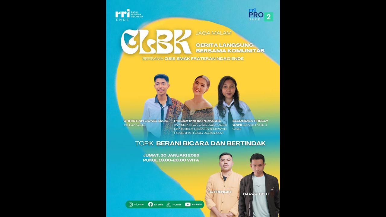 CERITA LANGSUNG BARENG KOMUNITAS BERSAMA OSIS SMAK FRATERAN NDAO ENDE 