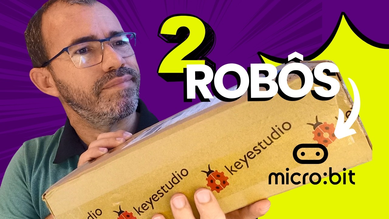 Olha o que ACABEI de Ganhar! 2 Kits para Microbit | STEM Kits da  @KEYESTUDIO OFFICAL