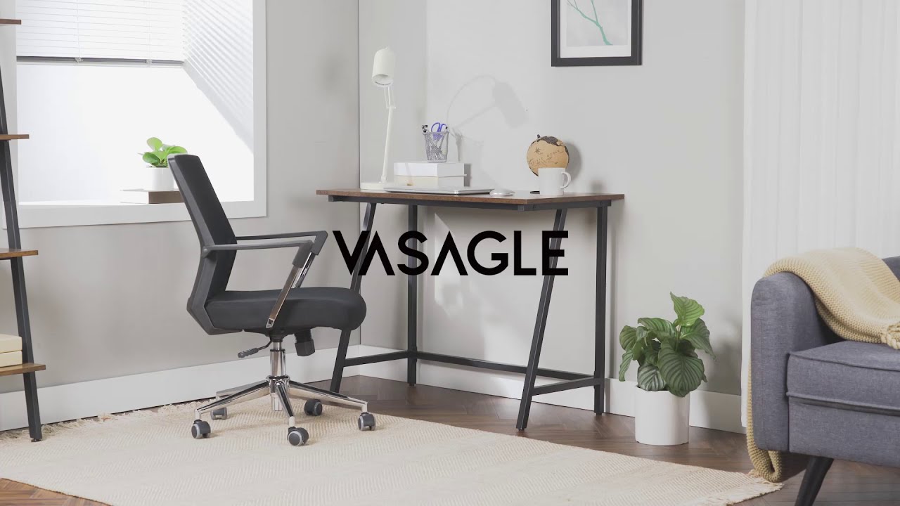Industrial Style Computer Desk for Home Office, Home Furniture, Home Improvement - VASAGLE - ULWD40X
