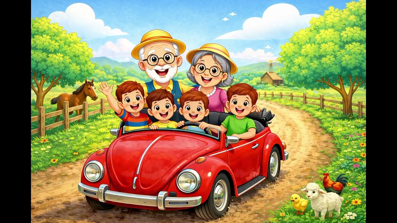 Canção infantil do vovô Paulo,passeio de fusquinha.