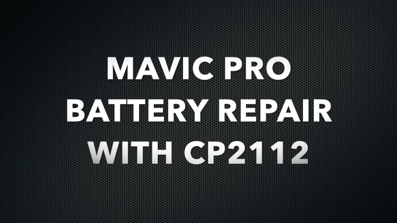 How to fix dead DJI Mavic Pro battery using CP2112 (Works aslo with Phantom 4)