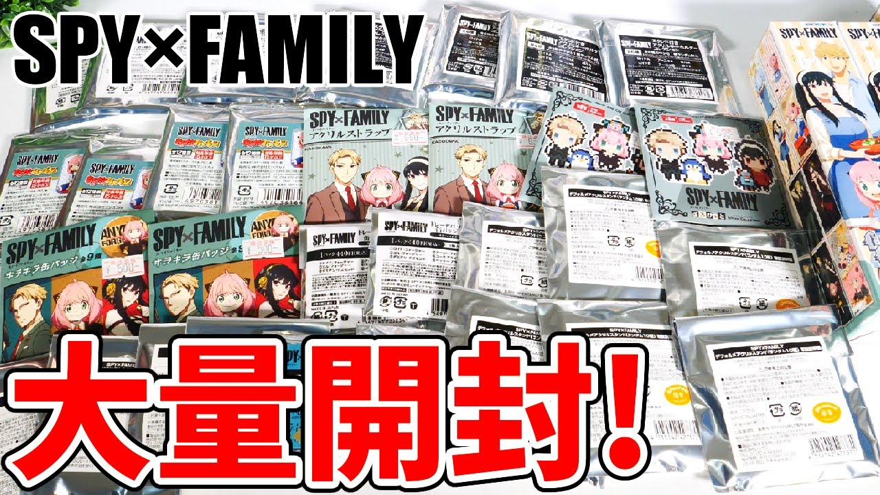 【SPY×FAMILY】２万円分の大量グッズ開封！ドンキコラボ、まるかくカンバッジなど！