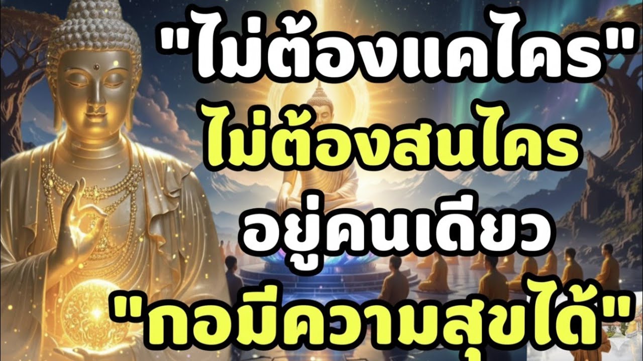 ไม่ต้องแคไคร ไม่ต้องสนไครอยู่คนเดียวก่อมีความสุขได้
