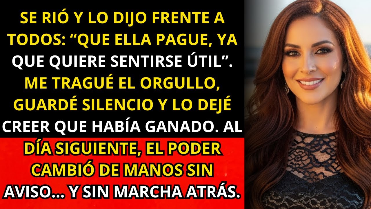 Mi marido dijo: “Que ella pague, ya que quiere sentirse útil” — me quedé callada, pero al día...