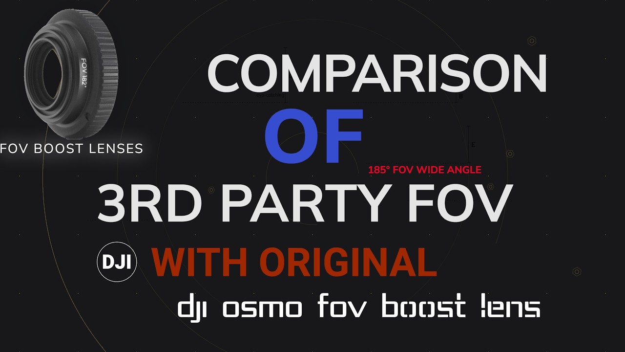 Comparison FOV Boost Lenses   DJI Original & 3rd Party