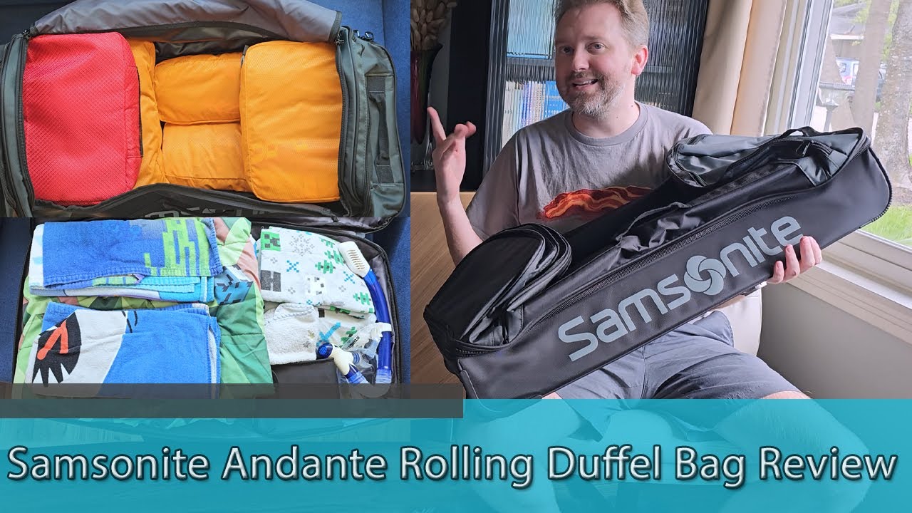 BEST BAG FOR CAMPING AND TRAVEL - Samsonite Andante Rolling Duffel Bag Review