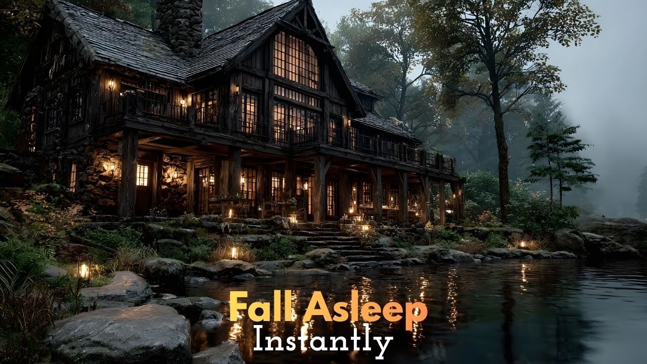 Mist Covered Lakehouse – Gentle Rain (528Hz Guitar)