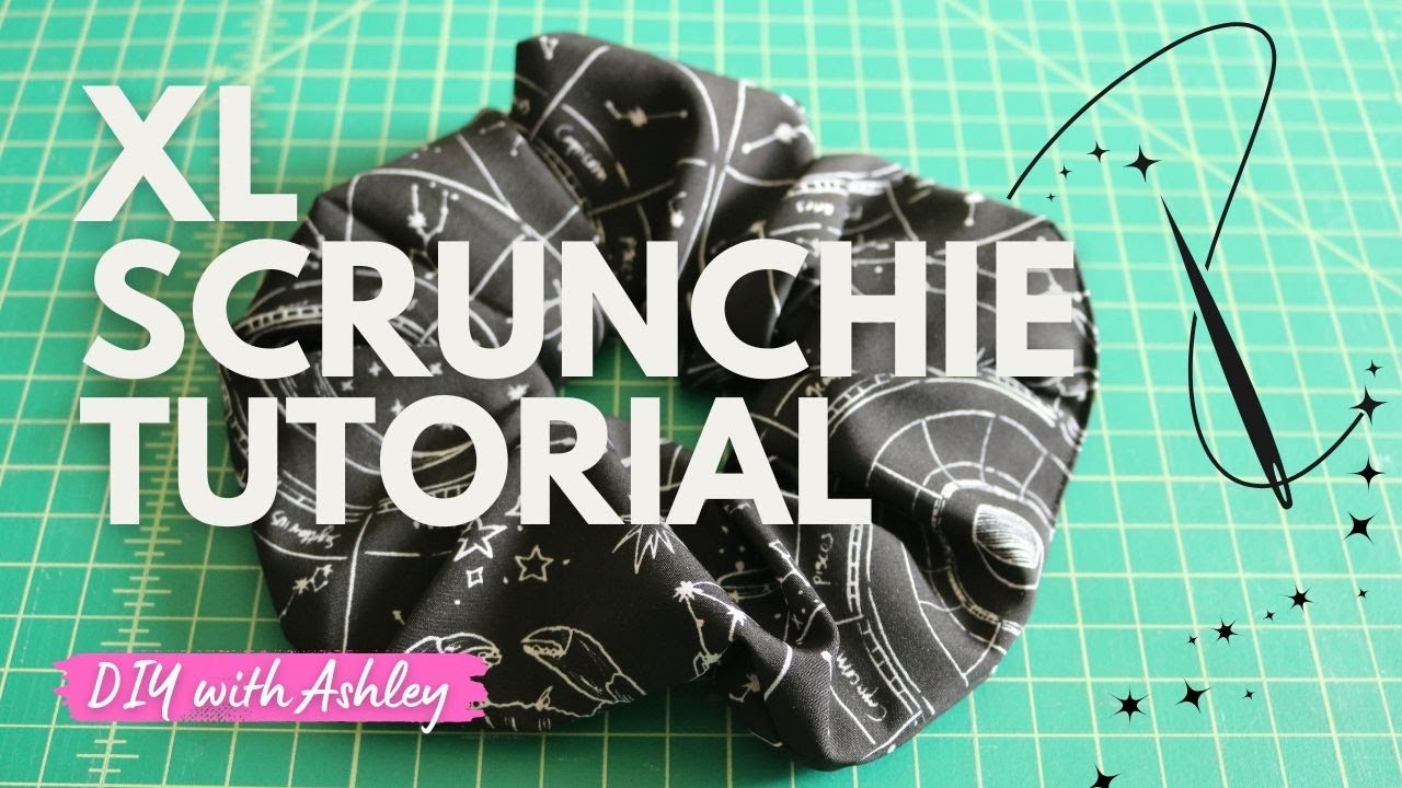 DIY Oversized Scrunchie | Easy XL Scrunchie Sewing Tutorial @DIYwithAshley