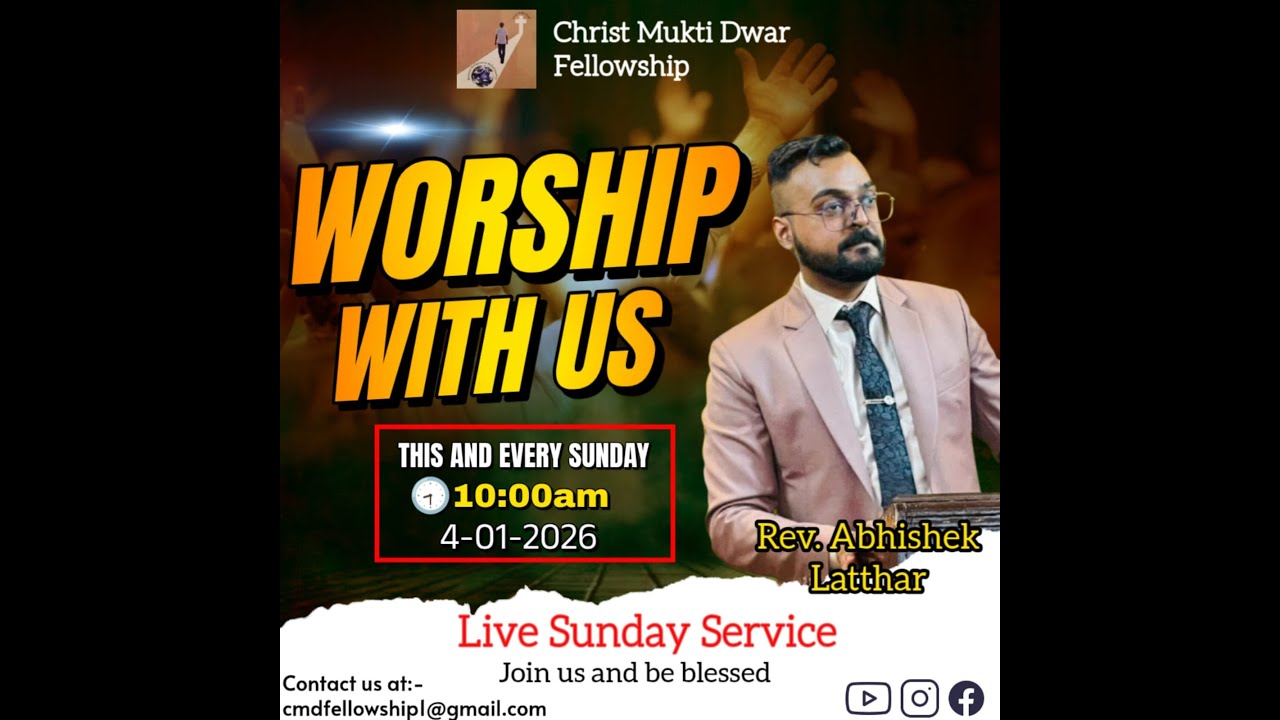 LIVE SUNDAY SERMON BY REV. ABHISHEK LATTHAR
