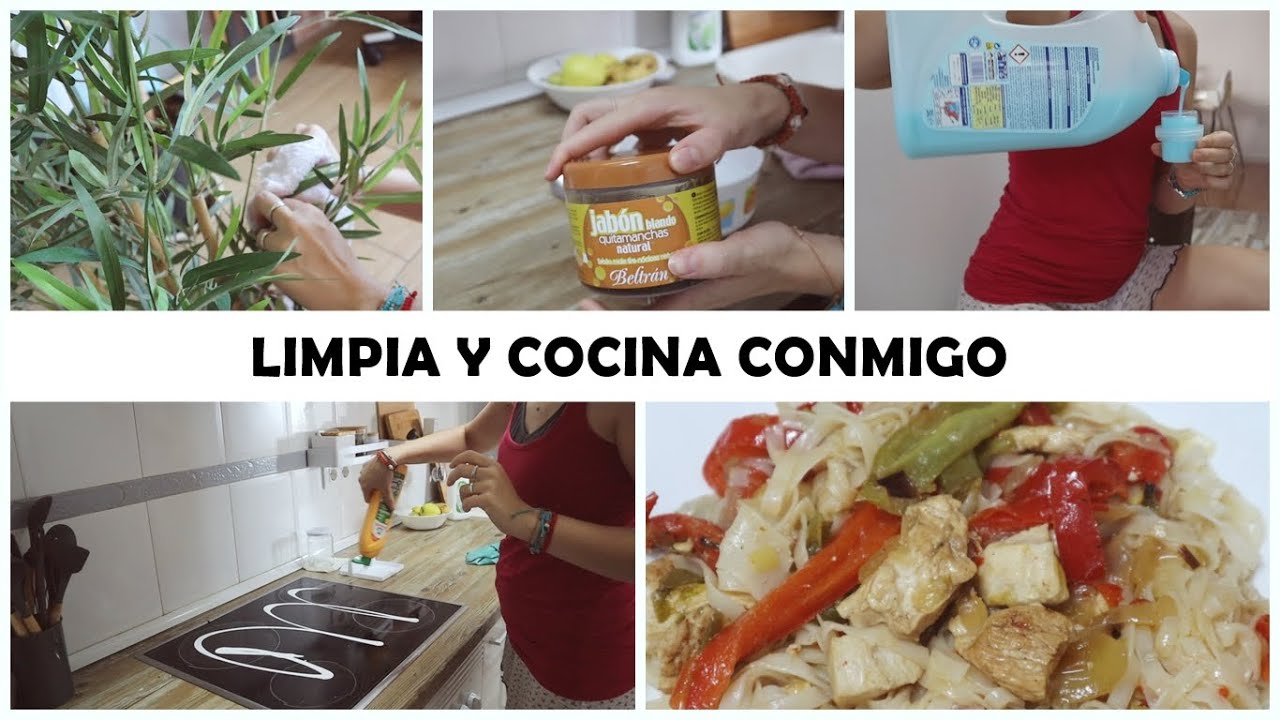🧹LIMPIA Y COCINA CONMIGO🧽 | MOTIVATE 💪🏼 | NOODLES DE ARROZ CON POLLO Y VERDURA 🍜
