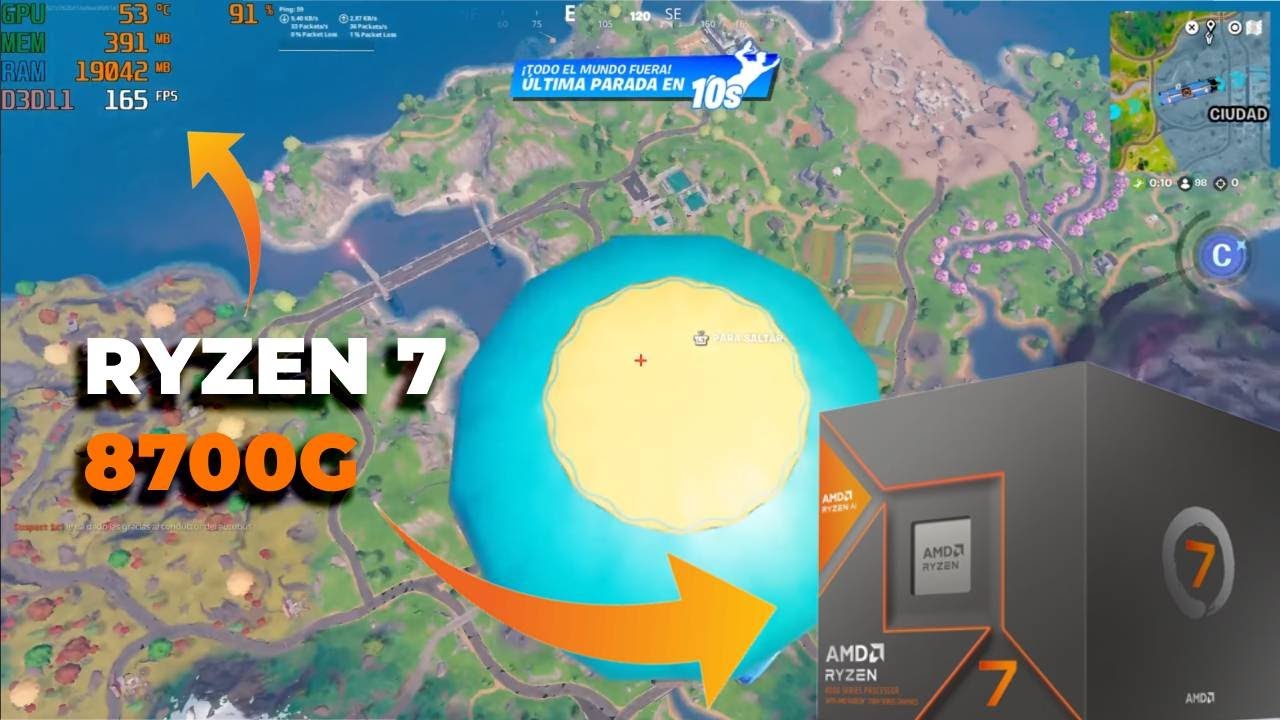 Rendimiento del Ryzen 7 8700G sin GPU dedicada | Fortnite, Warzone y m&aacute;s