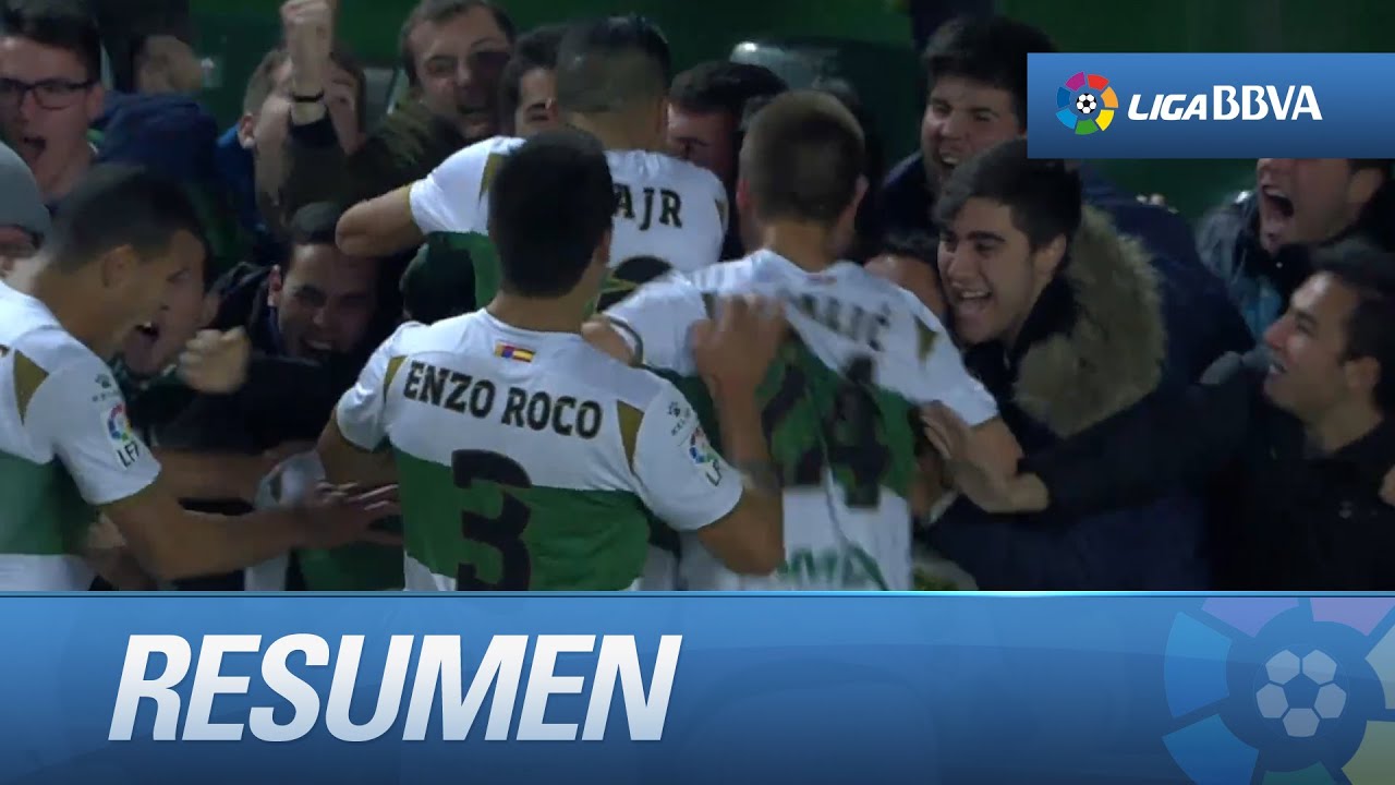 Resumen de Elche CF (2-0) Rayo Vallecano