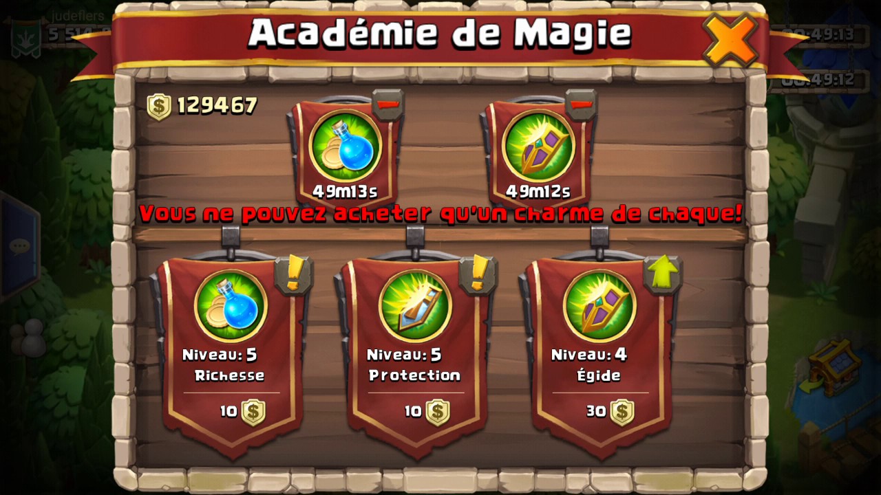 Clash de chateau donjon insense 1-4