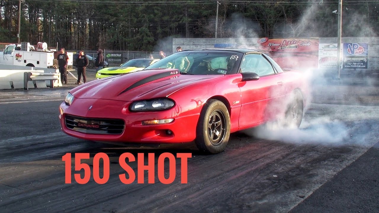Nitrous Camaro Goes 9.8 @137mph