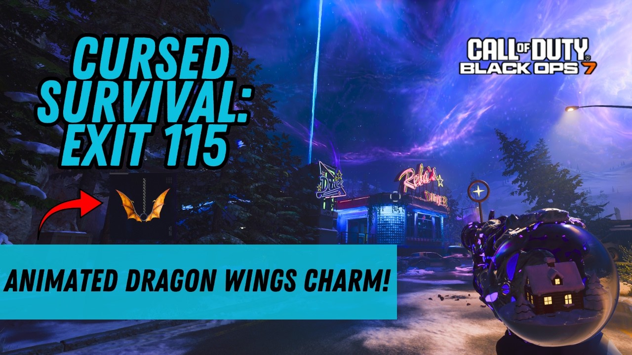 Unlocking the Animated Dragon Wings Charm on Exit 115 Cursed Survival!