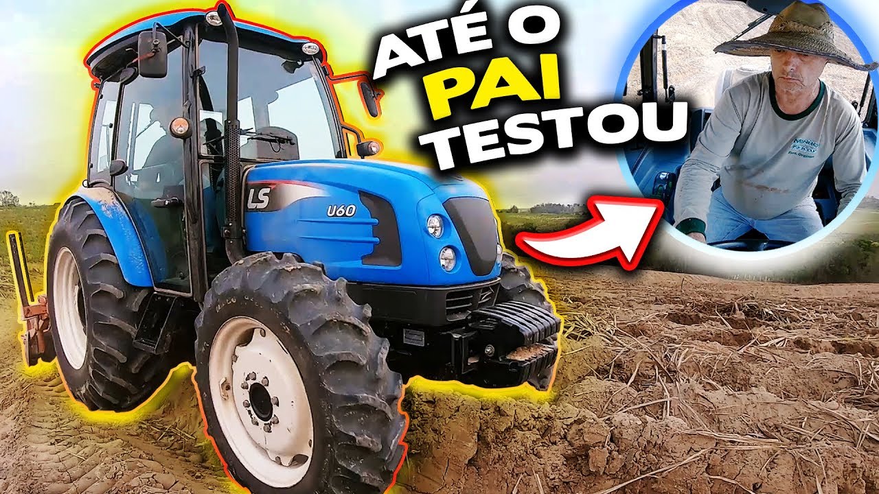 PRIMEIRA VEZ TRATOR LS U60 NA LIDA DO PLANTIO!