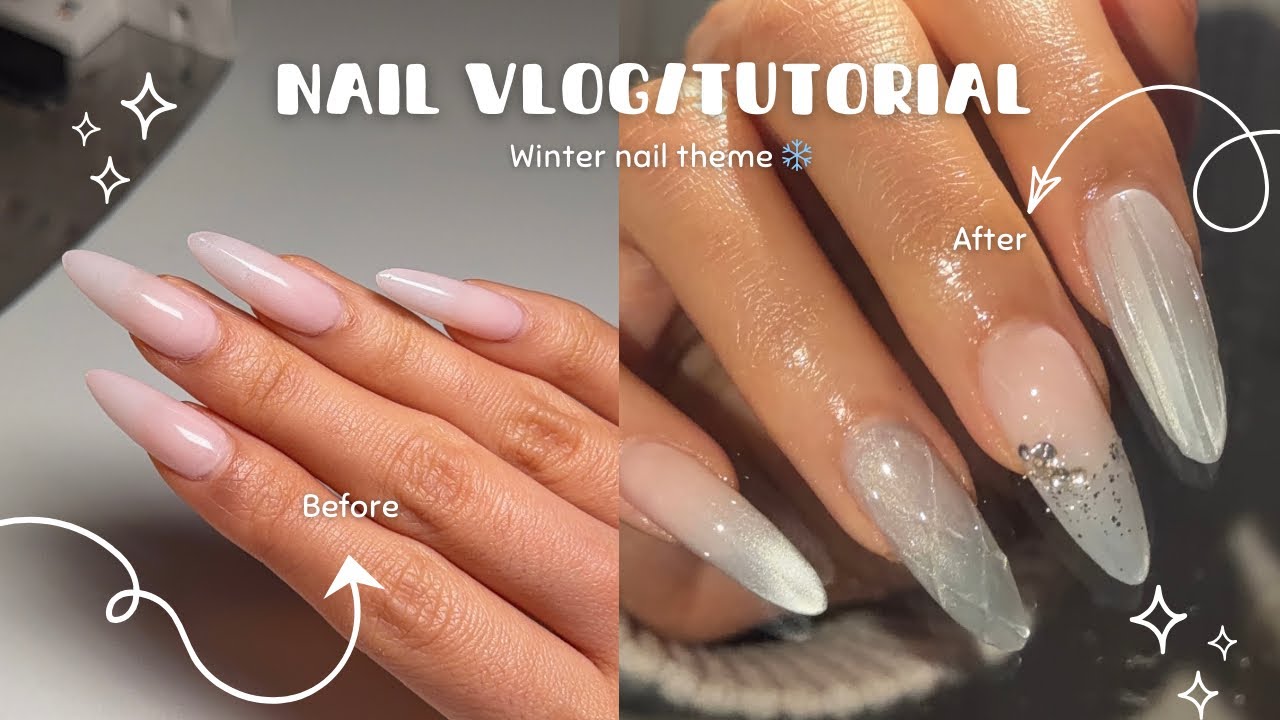 How to do nail art like a PRO: Winter theme ❄️ | relaxing asmr | beginner friendly 