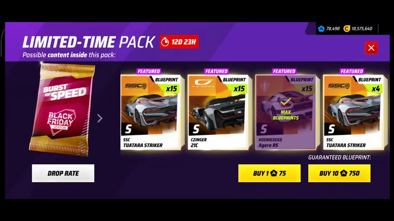 Black Friday pack opening burst of speed tuatara straiker pack I SPENT 26,250 TOKENS