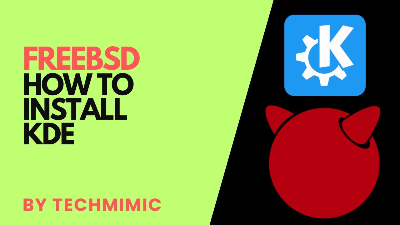 How to install KDE on FREEBSD