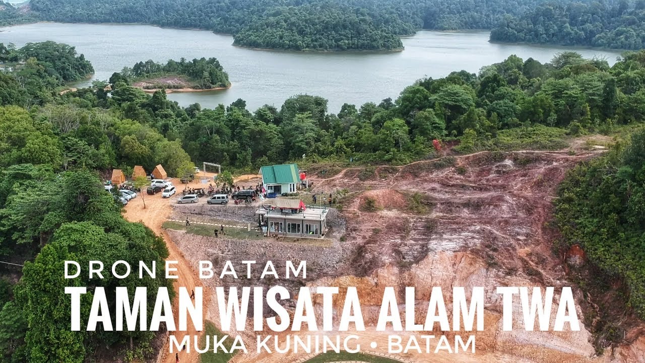 Taman Wisata Alam TWA Muka Kuning Batam Dari Ketinggian | Batam Nature Park | Video Drone Batam