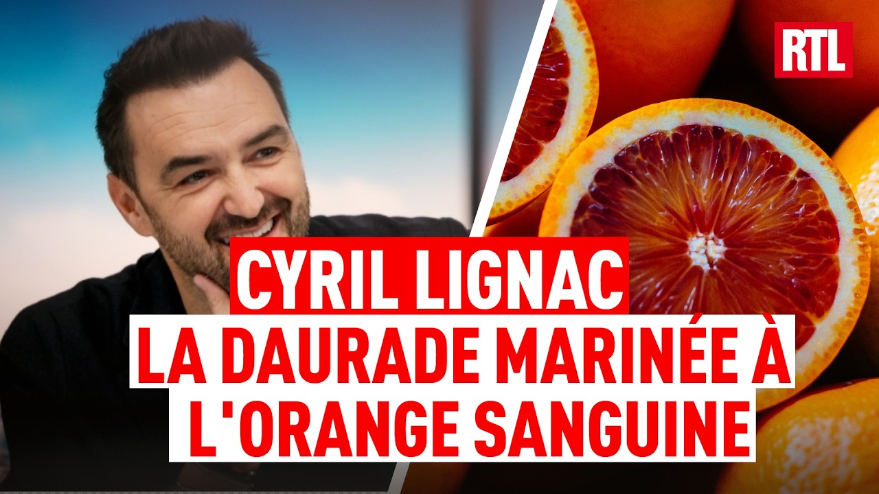 Cyril Lignac : La daurade marinée à l'orange sanguine