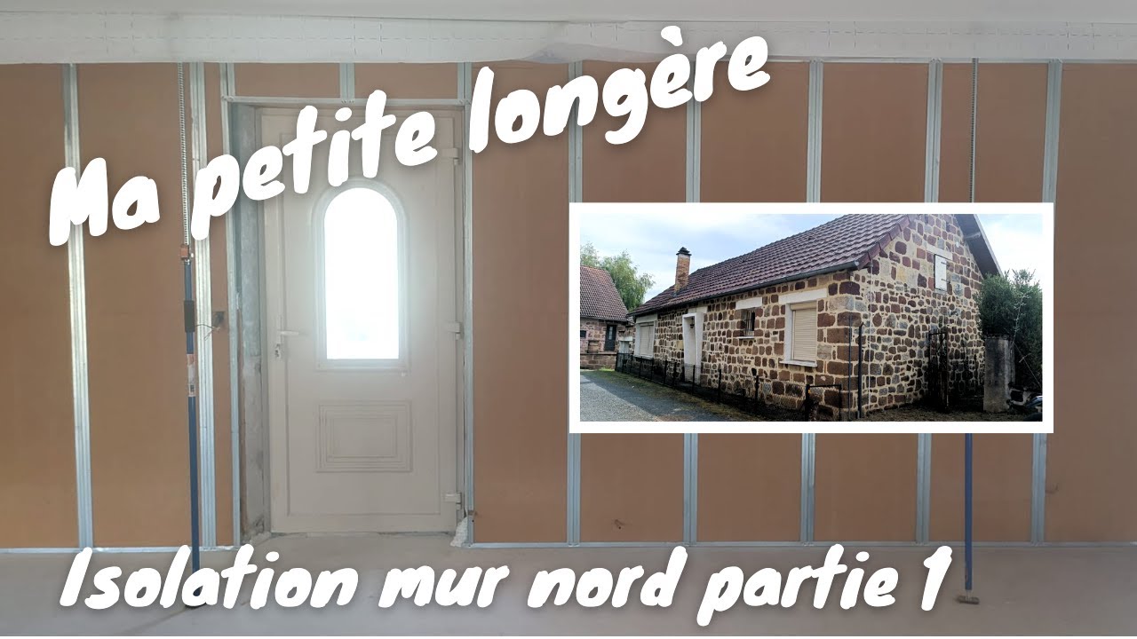 EP 15 : isolation fibre de bois et placo du mur nord part 1 #renovation #isolation #placo