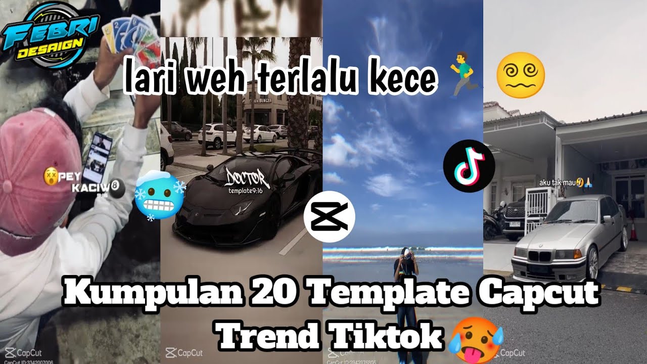 Kumpulan 20 Template JJ Viral Terbaru🥵|| lari weh terlalu kece🏃‍♂️😵‍💫||Trend Tiktok🤩👊||Sound TikTok