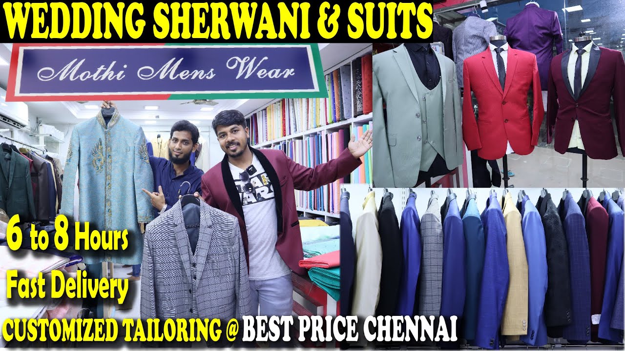 WEDDING SUITS,BLAZERS,SHERWANI,SHIRT,PANT,MENS WEAR CUSTOMIZED TAILORING BEST PRICE IN CHENNAI TAMIL