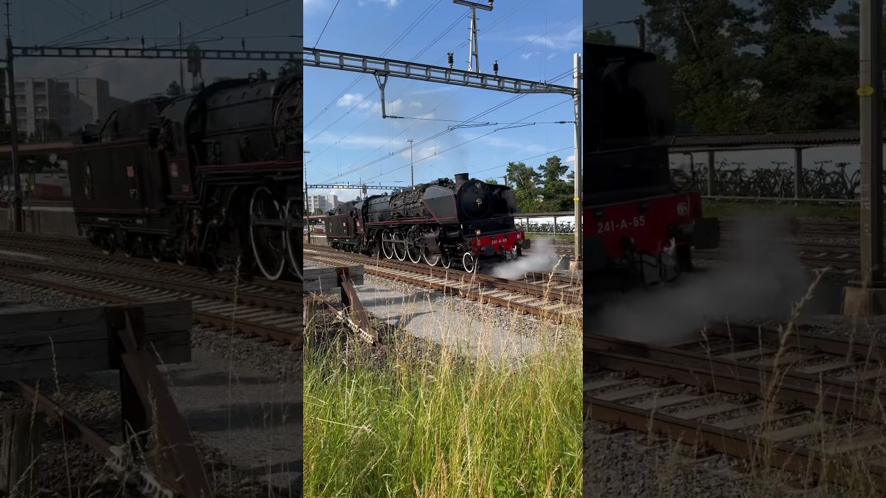 Dampflok 241-A-65 Ausfahrt Bülach 