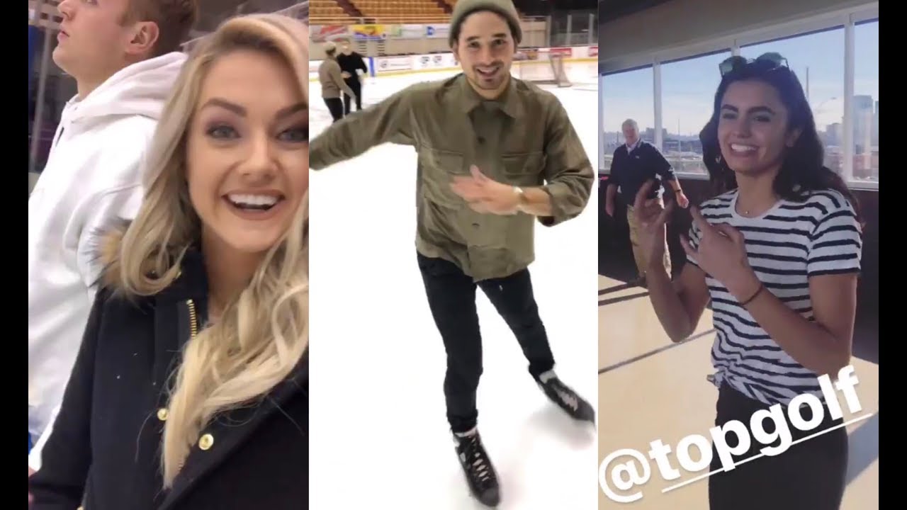 DWTS Tour: Instastories- Iceskating and Golf