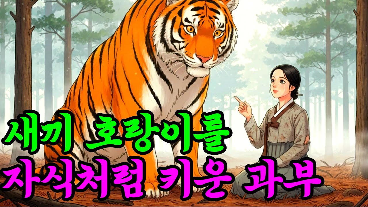 과부의 젖을 먹고 자란 새끼 호랑이, 10년 뒤 딸의 혼례를 막아 은혜 갚은 이유 |야담|옛날이야기|사연극장
