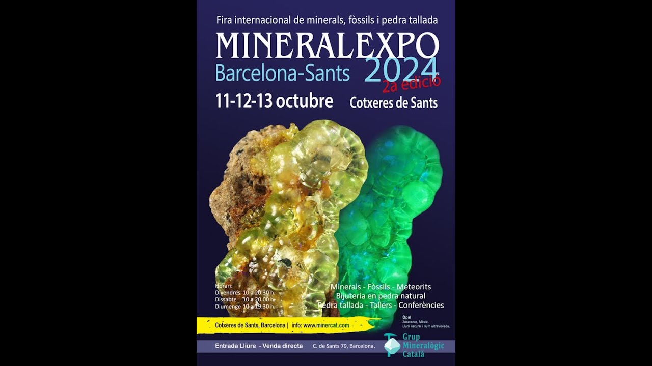 Mineralexpo Barcelona Sants 2024 2 ed. #feria #minerales #fosiles #minerals #exhibition #barcelona