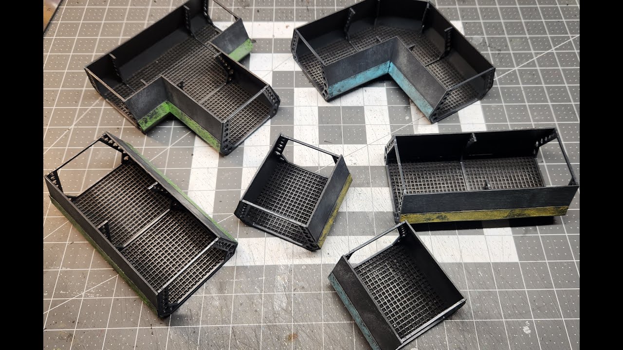 Modular Corridors for Stargrave, Star Wars Legion, Warhammer 40K, Fallout, or any sci-fi setting.