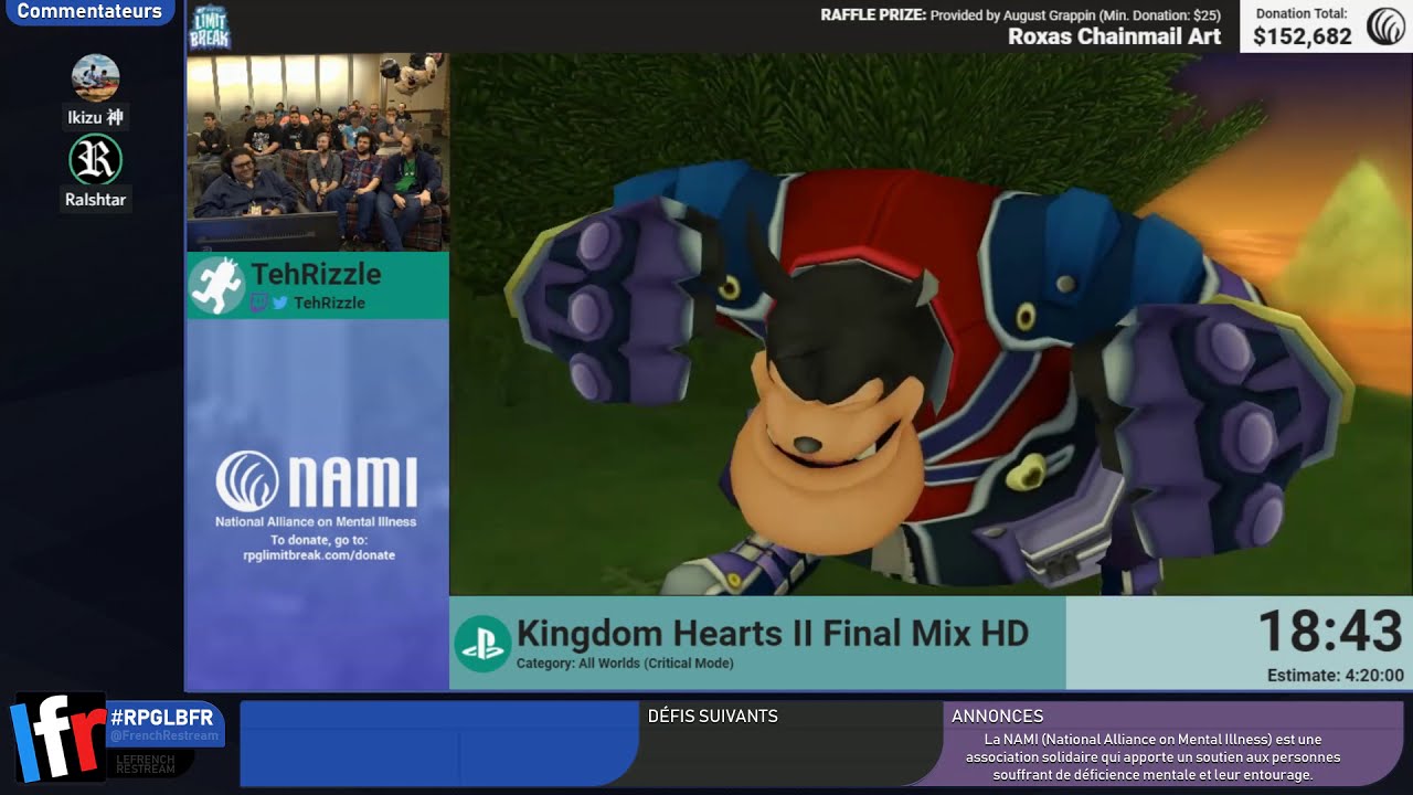 Kingdom Hearts II Final Mix HD en 4:08:24 (All Worlds) + Outro [RPGLB2018]