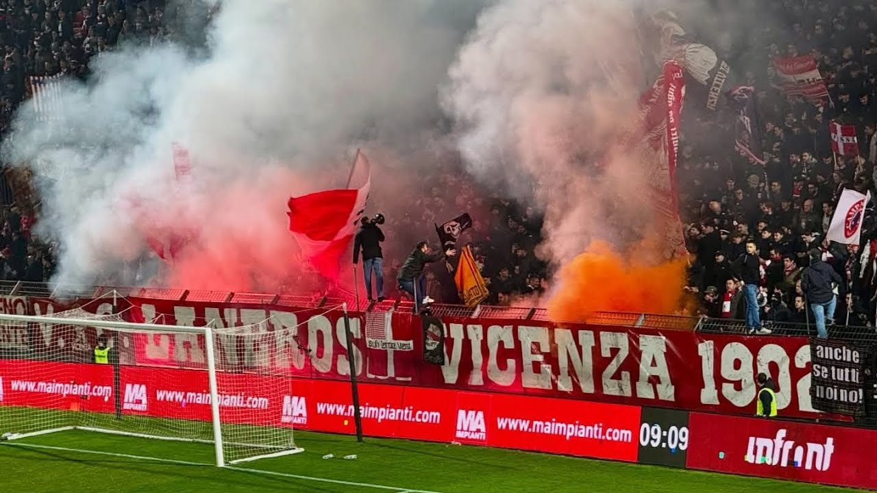 Ultras Vicenza in casa contro Trento , 03/03/2026