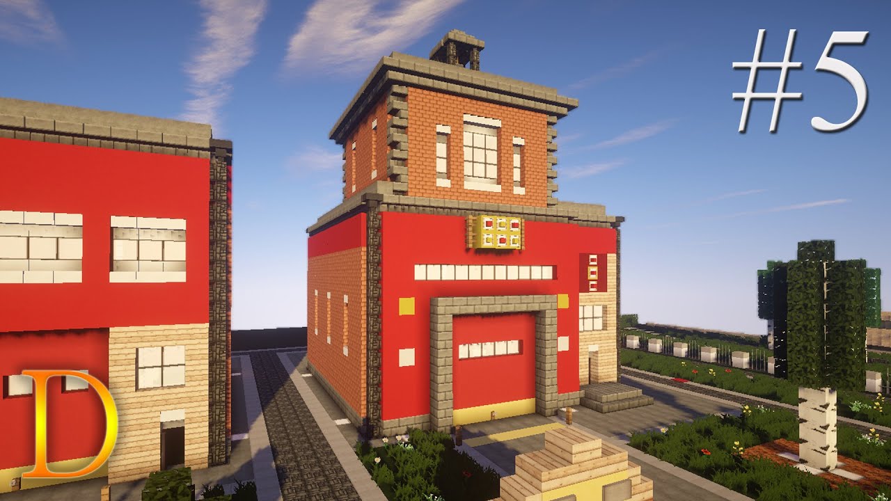 MINECRAFT PORADNIK - Jak zbudować straż pożarną SimCity. [#5]