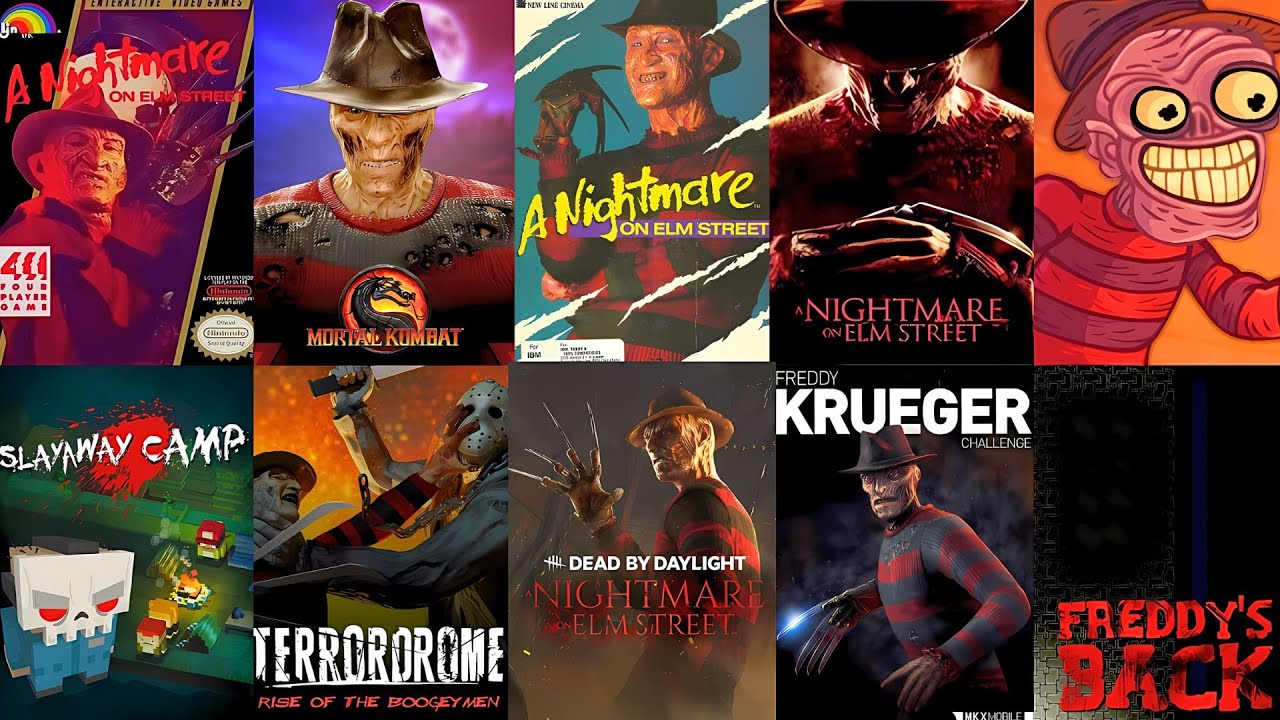 The Evolution of FREDDY KRUEGER Games (1989-2018)